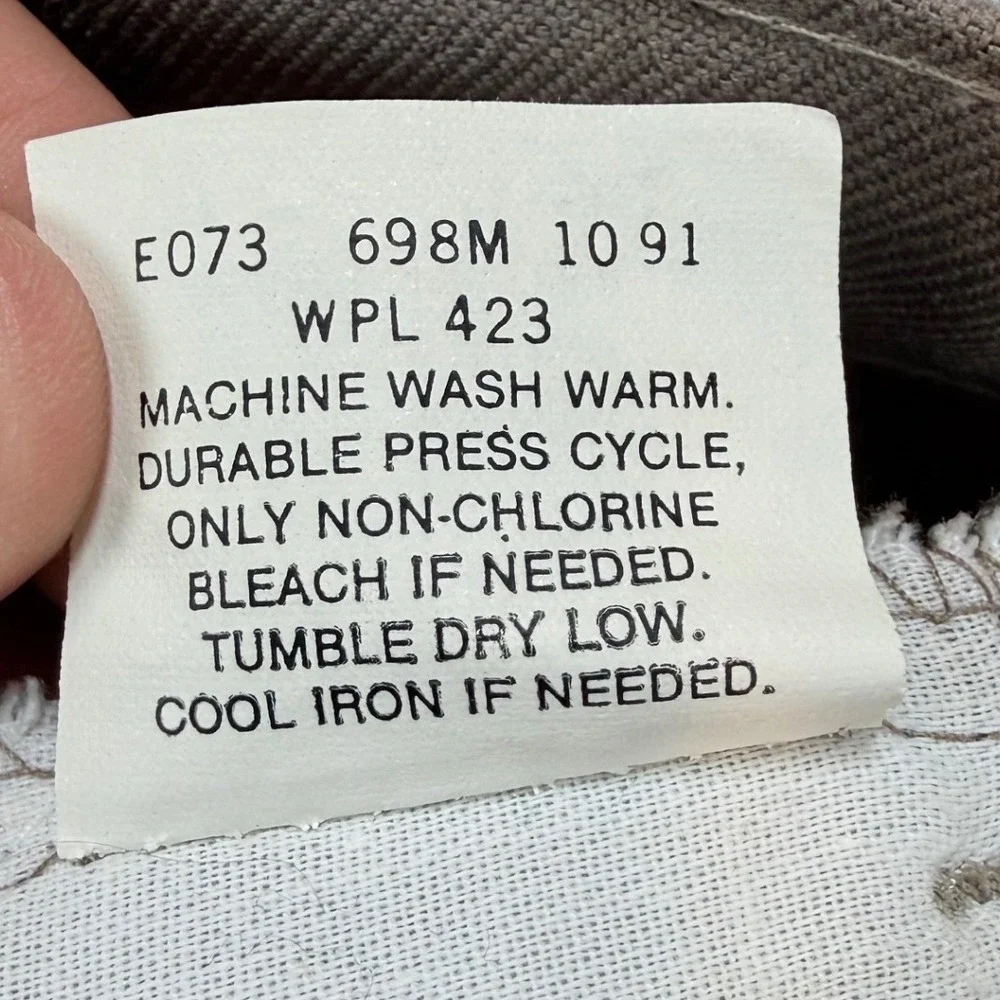 Vintage Levis 517 Sta-Prest Beige Action Slacks Made in USA 10517-6126 W32 L29